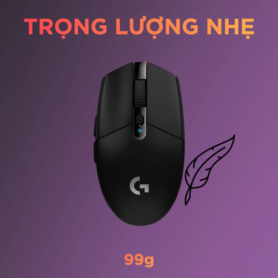 Chuột Gaming Logitech G304 - Logitech G304 Lightspeed 12.000 Dpi mới 100% nguyên seal HOT - Ảnh 2