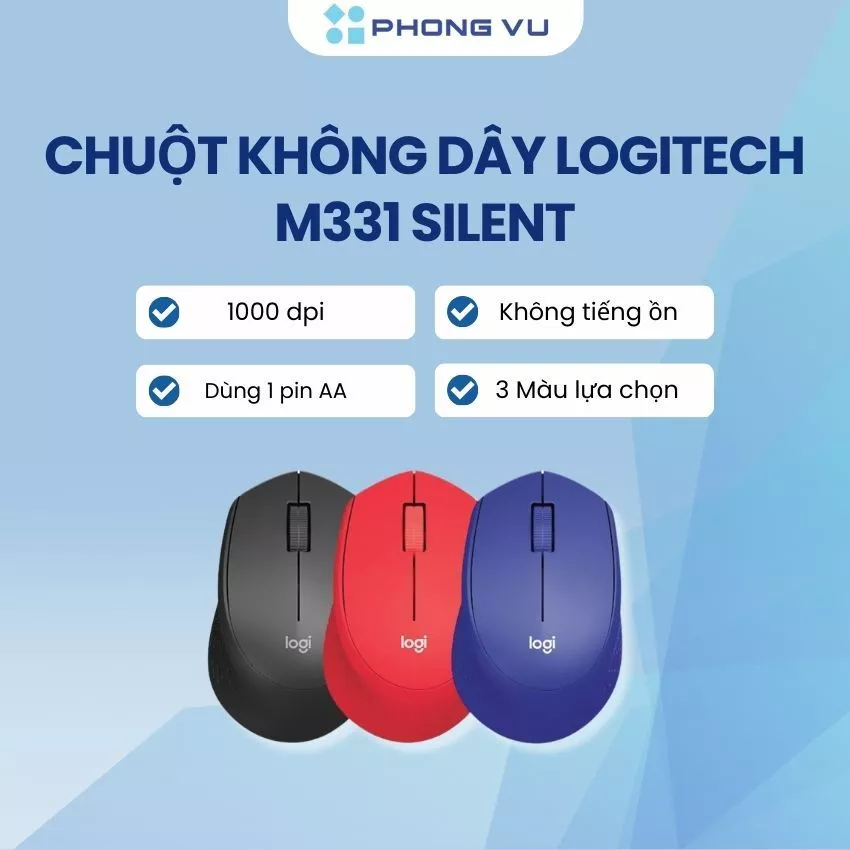 Chuột máy tính Logitech M331 - Bảo hành 12 tháng
