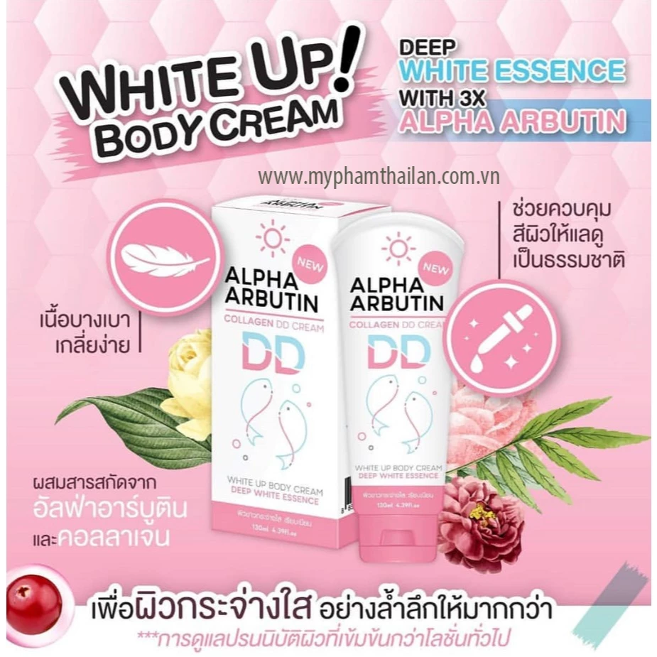 Kem Body Alpha Arbutin DD Cream 130ml Hàng Thái - Ảnh 3