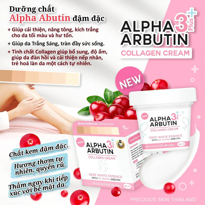 Kem Body Trắng Da Alpha Arbutin 3 Plus+ 100g Hàng Thái - Ảnh 2