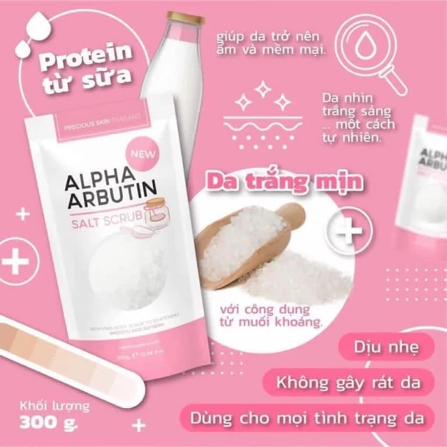 Muối Tắm Tẩy Tế Bào Chết Alpha Arbutin 3 Plus 300g Hàng Thái - Ảnh 3