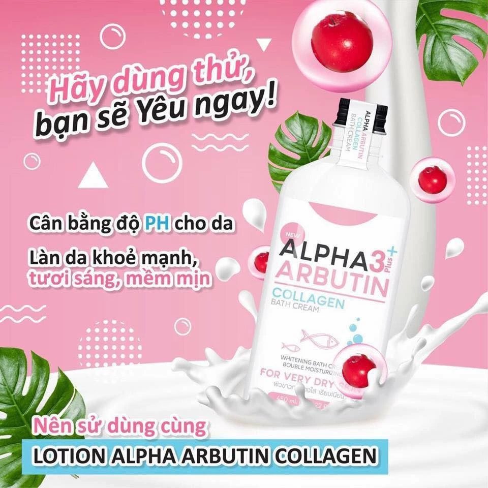 Sữa Tắm Trắng Da Alpha Arbutin 3 Plus+ 350ml Hàng Thái - Ảnh 2