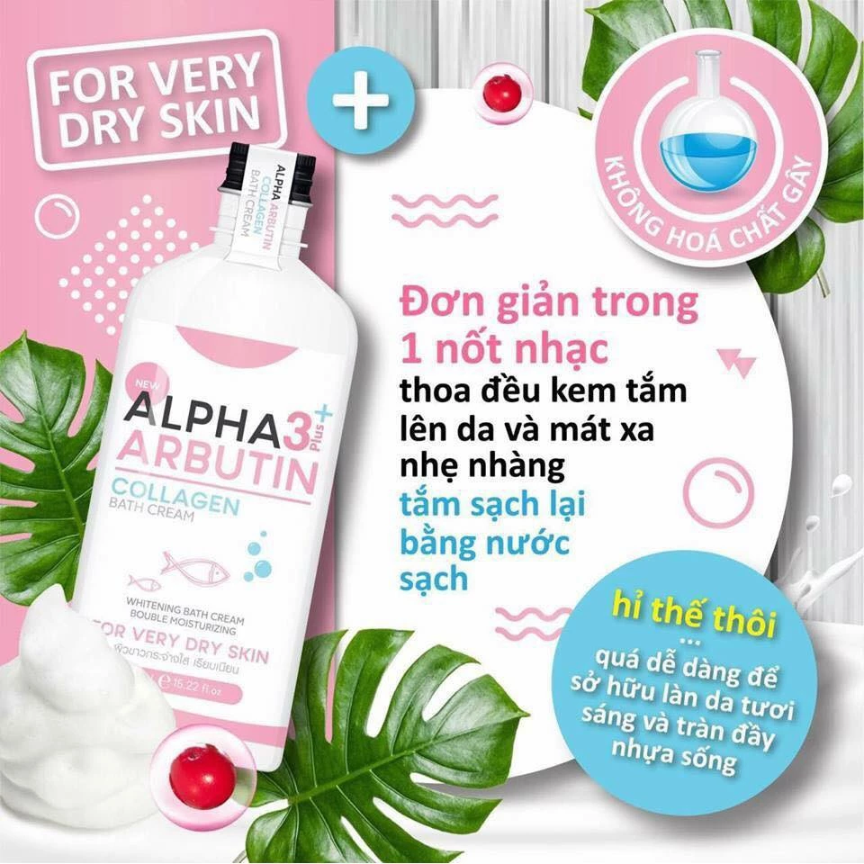 Sữa Tắm Trắng Da Alpha Arbutin 3 Plus+ 350ml Hàng Thái - Ảnh 3